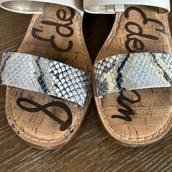 EUC Sam Edelman Gala Two Strap Low Wedge Sandals Women’s Size 8 - Picture 3 of 7